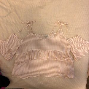 Stripped flowy top